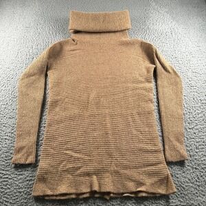Vince Sweater Womens S Turtleneck Camel Wool Alpaca Blend Long Sleeve Ribbed